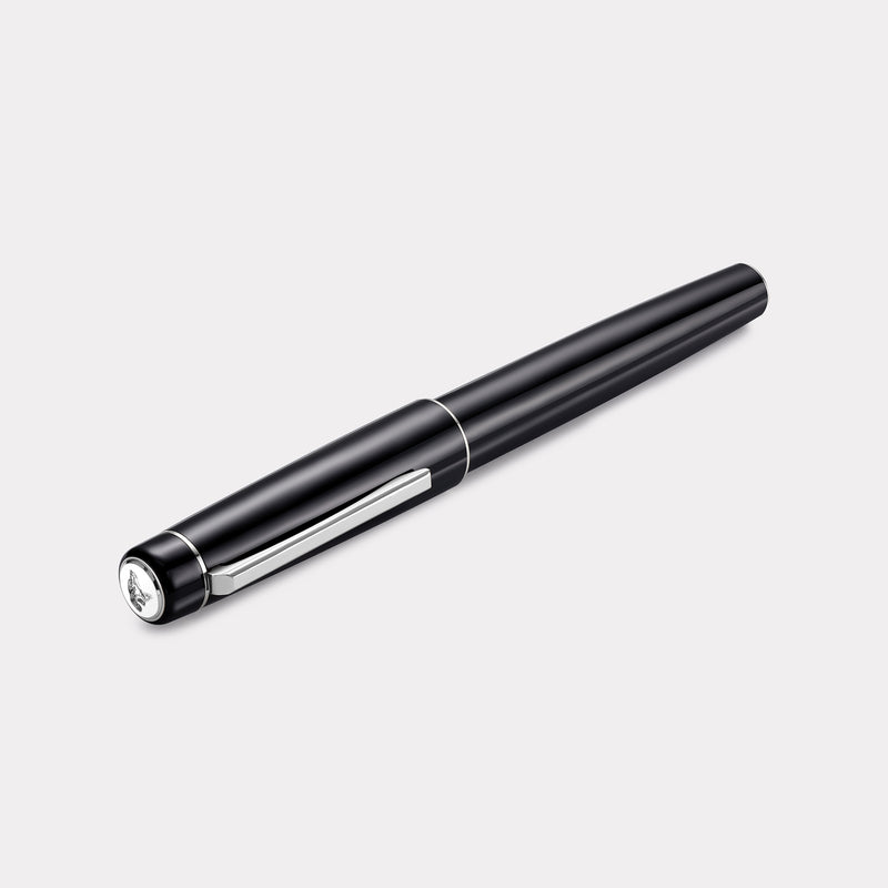 Tangier Classic Black Fountain Pen – Steel