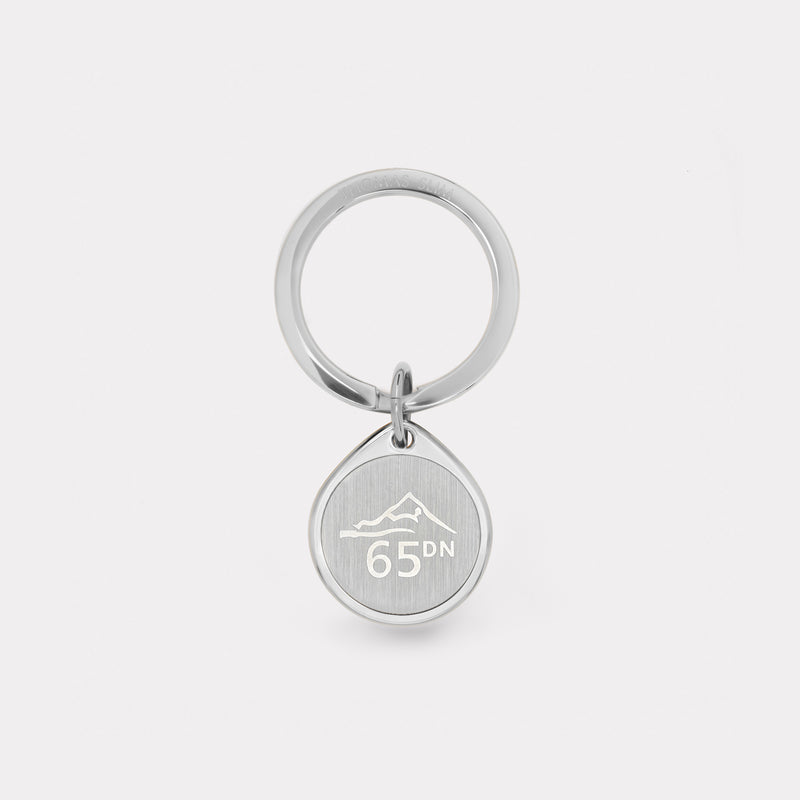 65 Degrees North Keyring - Steel