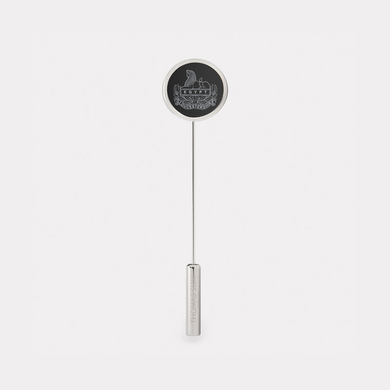 Royal Gloucestershire Regiment Lapel Pin - Palladium