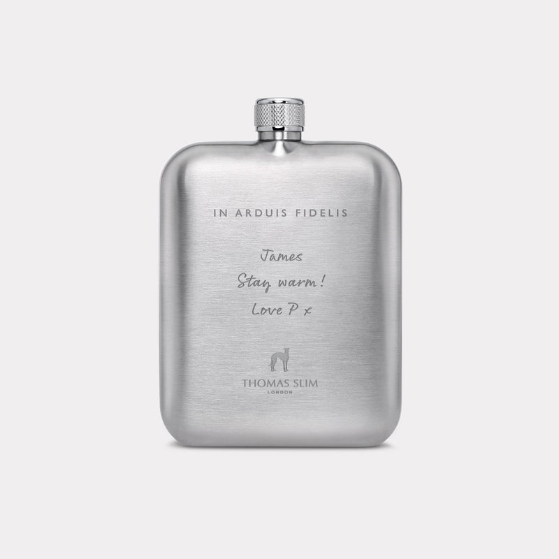 Royal Army Medical Corps Hip Flask - Steel