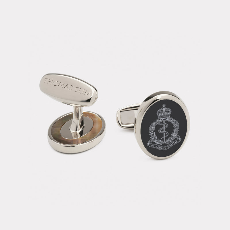 Royal Army Medical Corps Cufflinks - Palladium