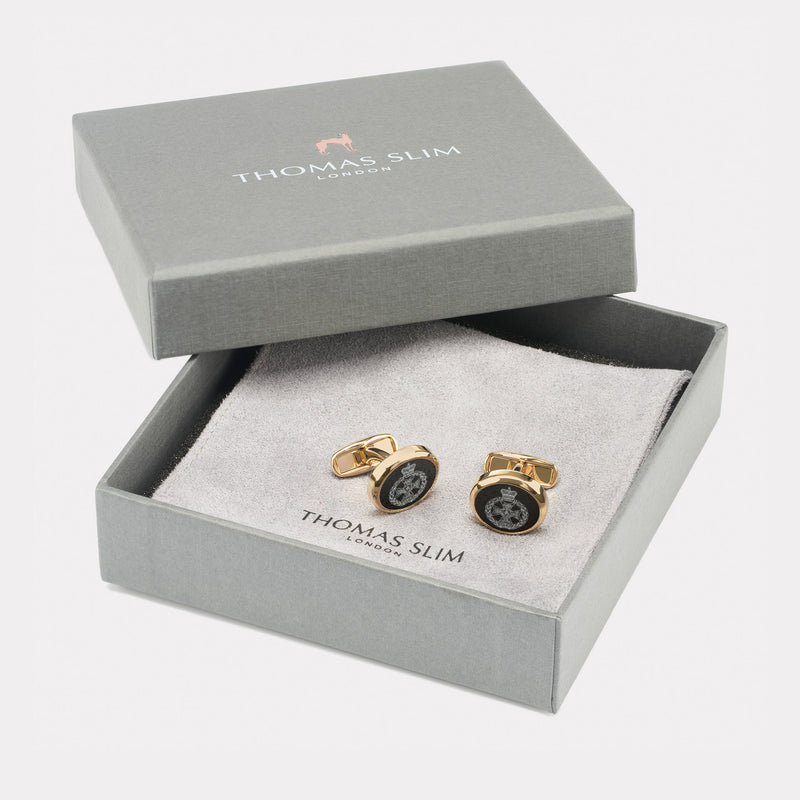 Royal Green Jackets Cufflinks - Gold