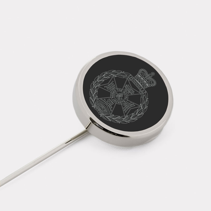 Royal Green Jackets Lapel Pin - Palladium