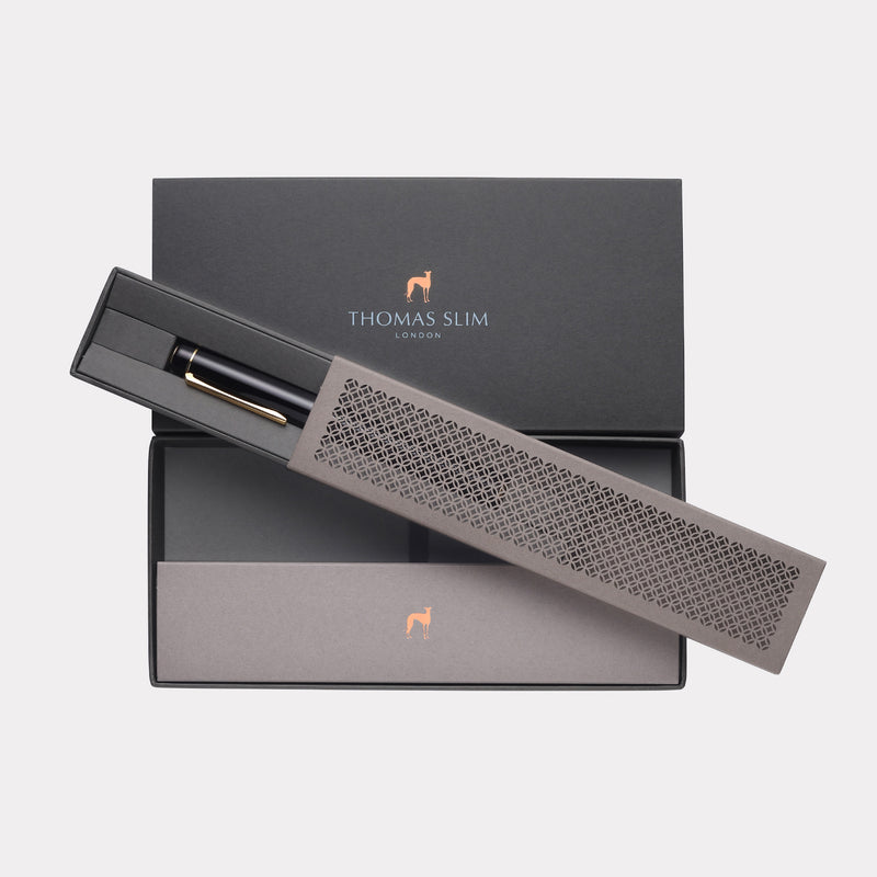 Tangier Classic Black Fountain Pen – Gold (Fulfilment & Shipping Fee)
