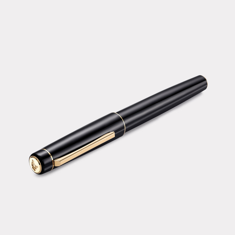 Tangier Classic Black Fountain Pen – Gold (Fulfilment & Shipping Fee)