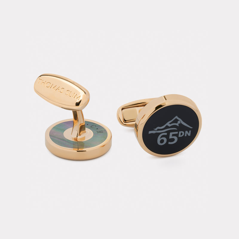 65 Degrees North Cufflink - Gold