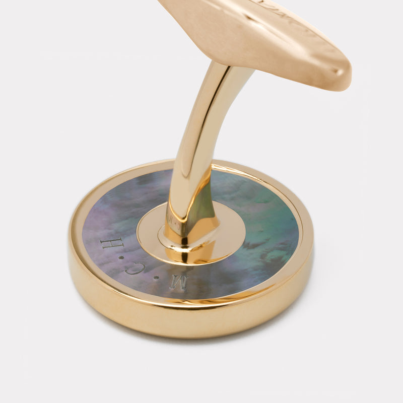 65 Degrees North Cufflink - Gold