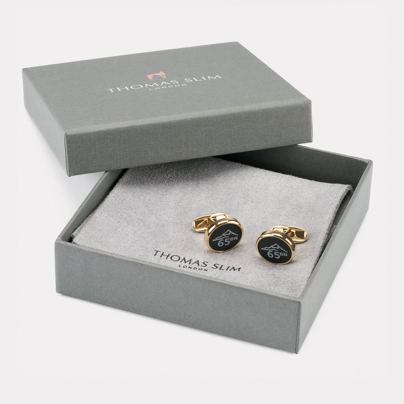 65 Degrees North Cufflink - Gold