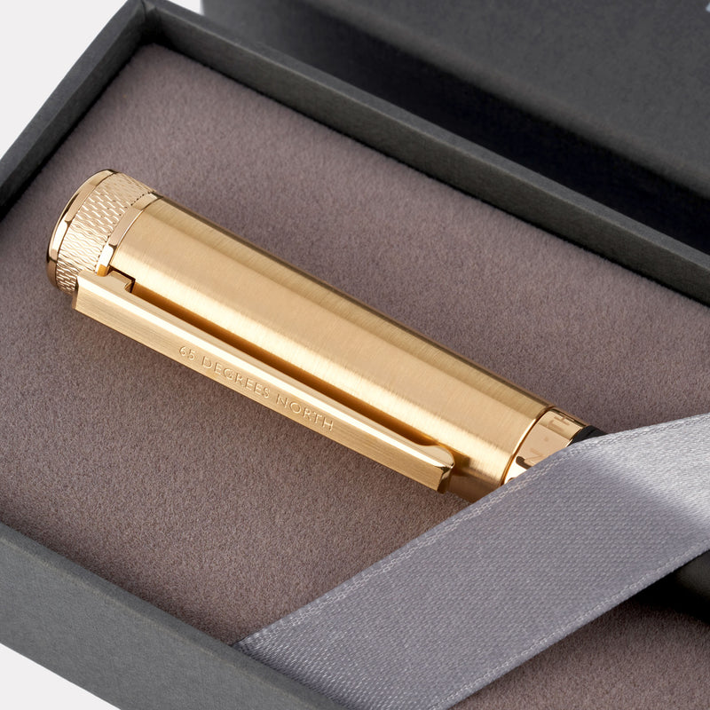 65 Degrees North Rollerball Pen - Gold