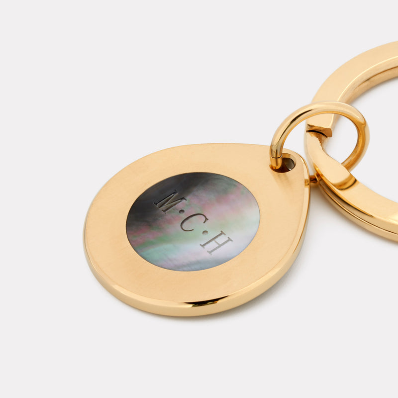 65 Degrees North Keyring - Gold