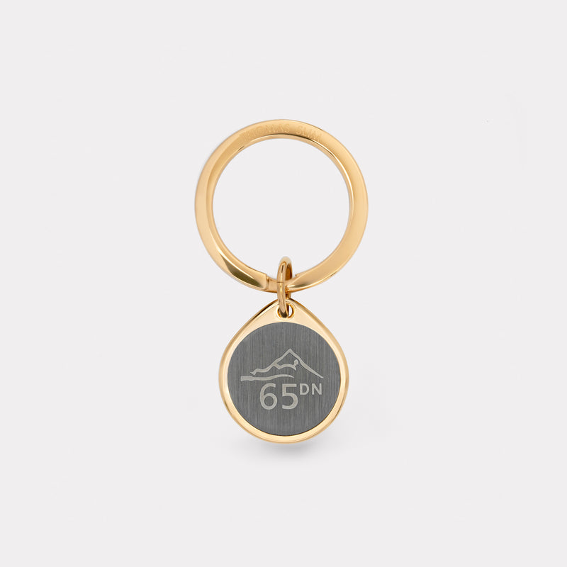 65 Degrees North Keyring - Steel