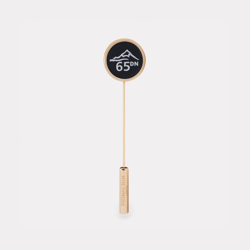 65 Degrees North Lapel Pin - Gold
