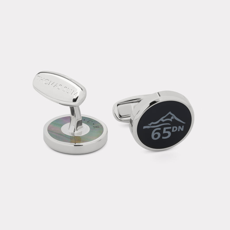 65 Degrees North Cufflink - Palladium