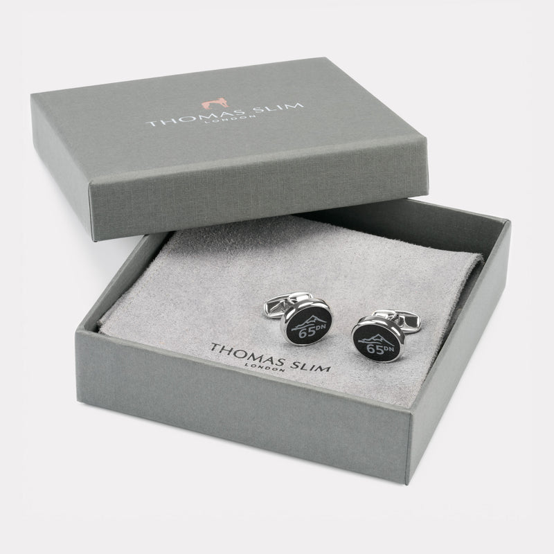 65 Degrees North Cufflink - Palladium