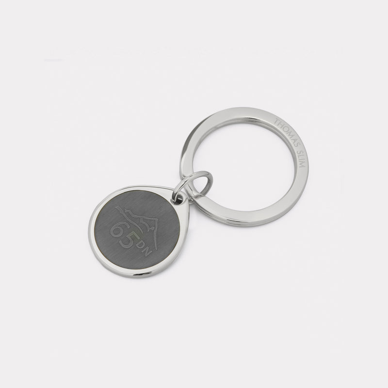 65 Degrees North Keyring - Steel