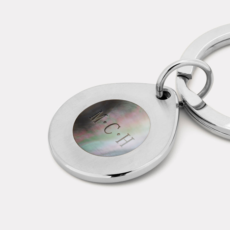 65 Degrees North Keyring - Steel