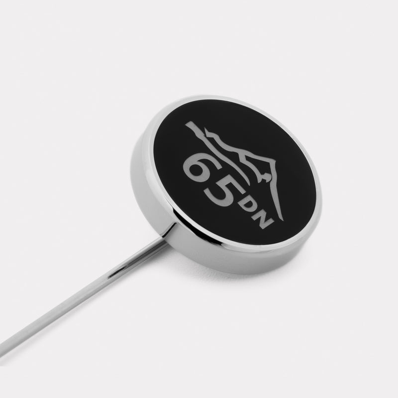 65 Degrees North Lapel Pin - Palladium
