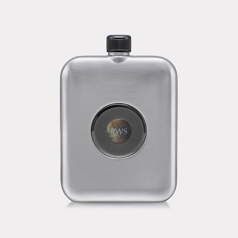 Barley Hip Flask - Steel