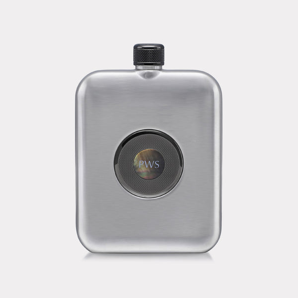 Barley Hip Flask - Gunmetal