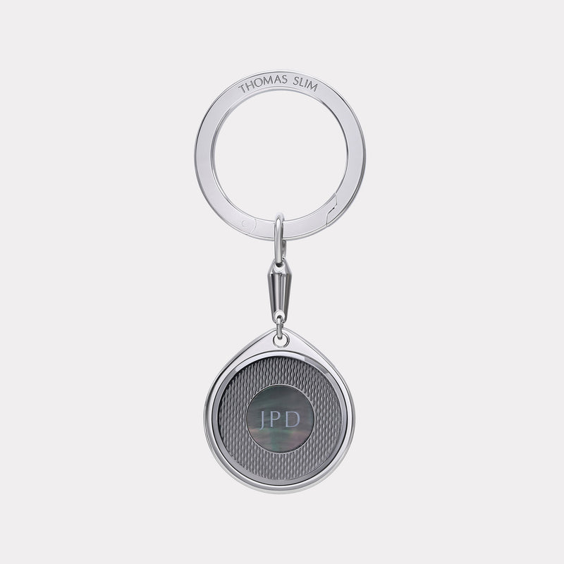Barley Round Keyring - Steel