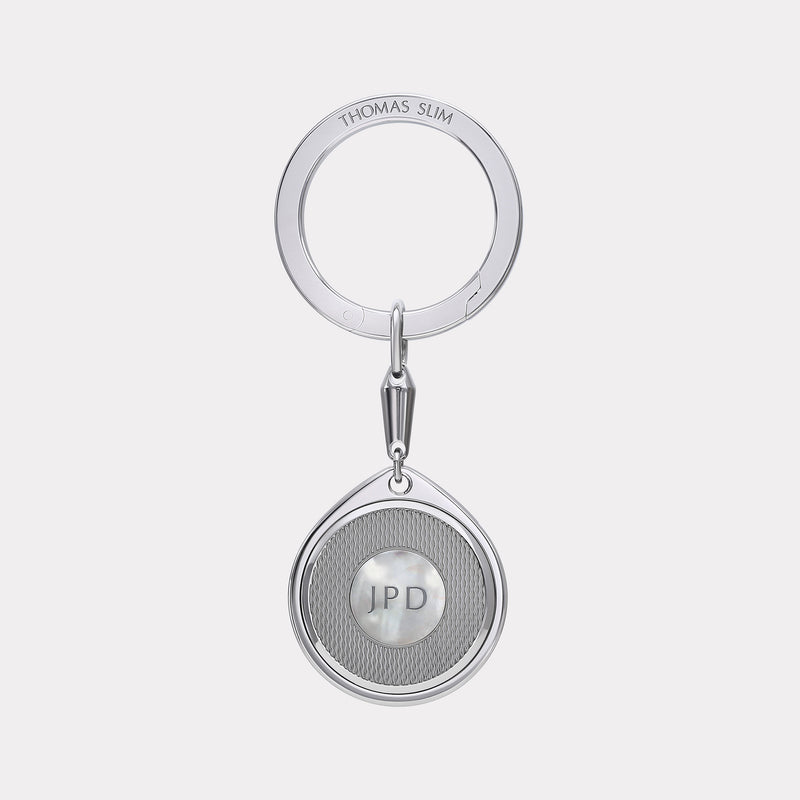 Barley Round Keyring - Steel