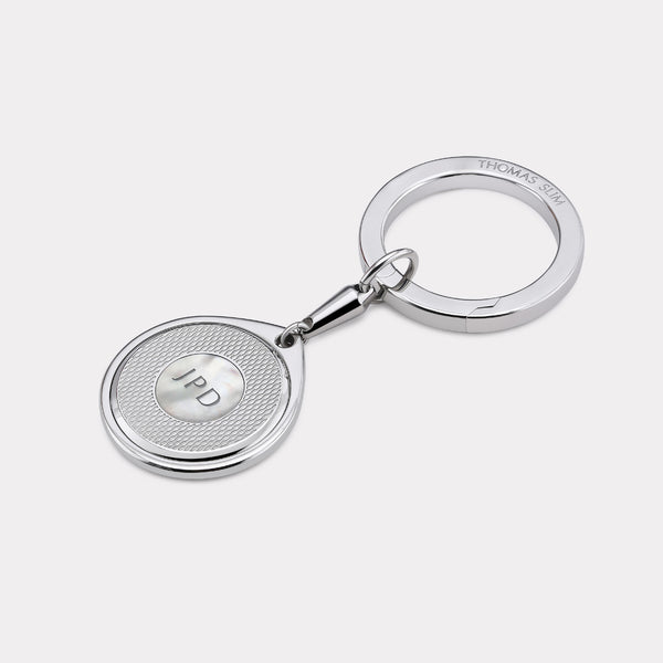 Barley Round Keyring - Steel