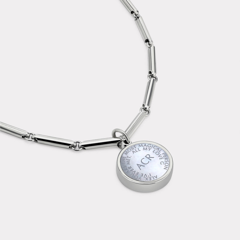 Floral Sterling Silver Bracelet - Rhodium Plate