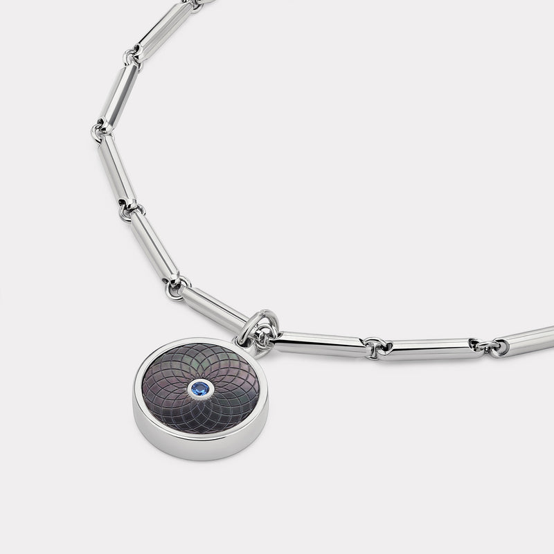 Floral Sterling Silver Bracelet - Rhodium Plate