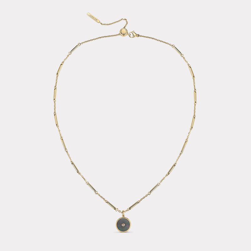 Floral Sterling Silver Necklace - Gold Vermeil
