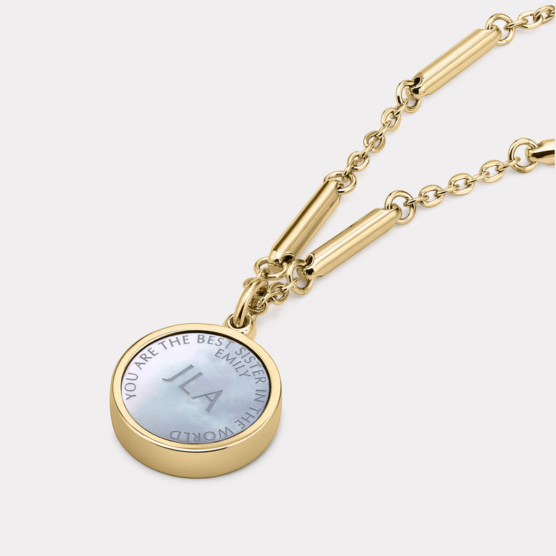 Floral Sterling Silver Necklace - Gold Vermeil