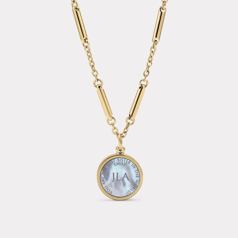 Floral Sterling Silver Necklace - Gold Vermeil