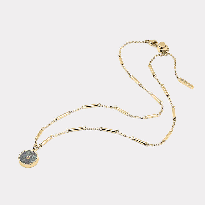 Floral Sterling Silver Necklace - Gold Vermeil