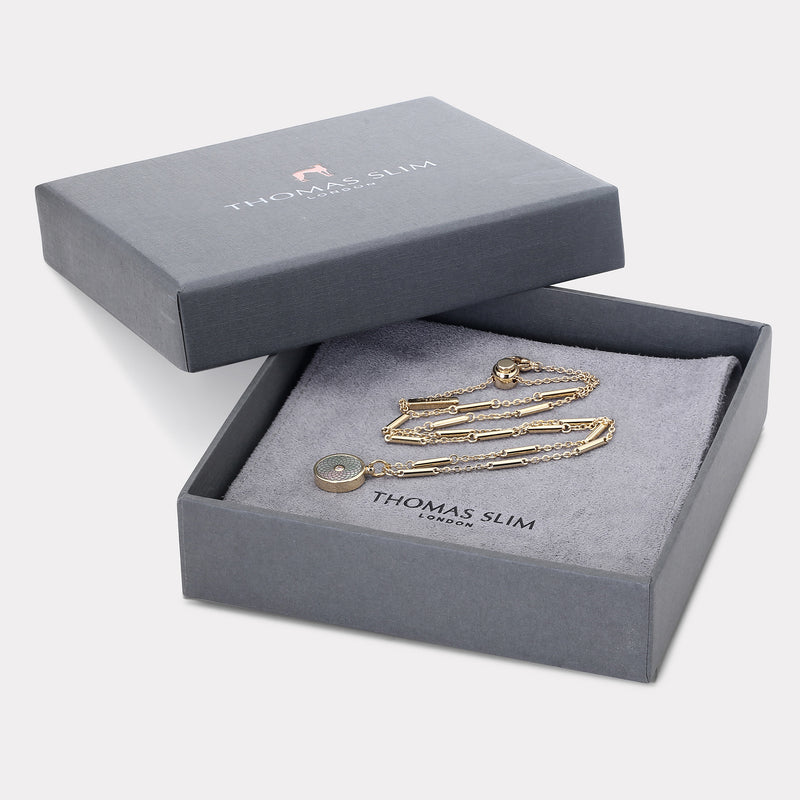 Floral Sterling Silver Necklace - Gold Vermeil