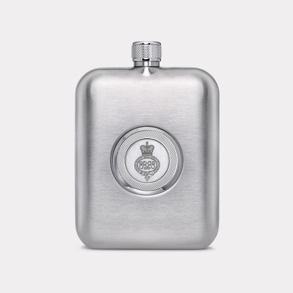 Grenadier Guards Hip Flask - Steel