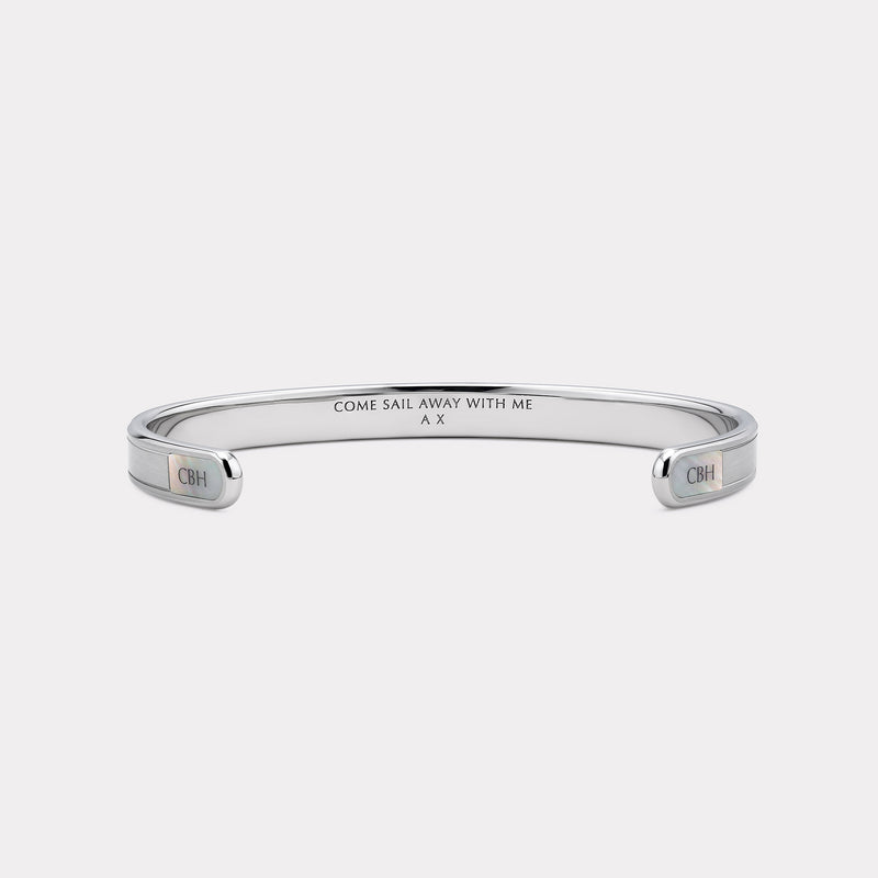 A Elegantly Designed Gentleman s Cuff Bracelet In Stainless Steel Thomas Slim