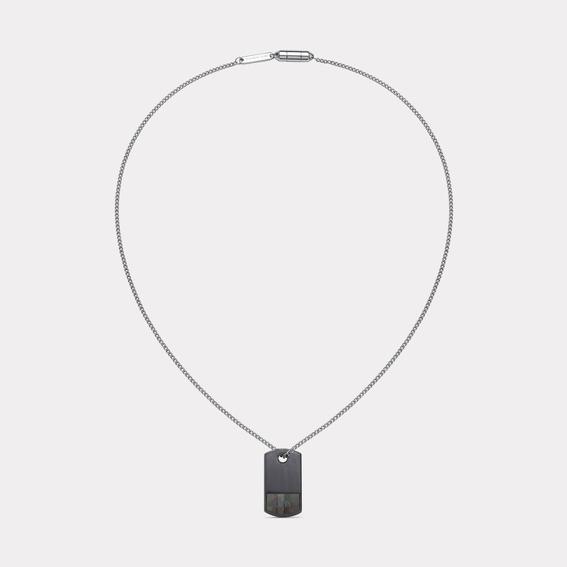 Men’s Dog-Tag Necklace - Gunmetal