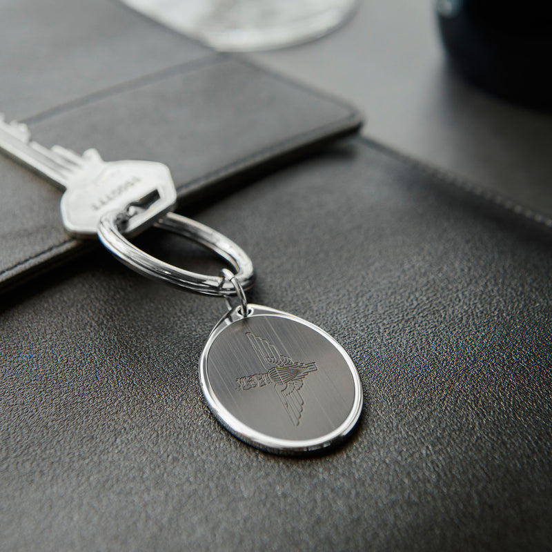 Parachute Regiment Keyring - Steel