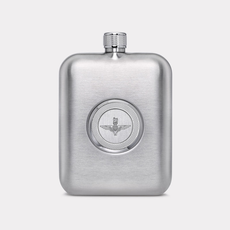 Parachute Regiment Hip Flask - Steel