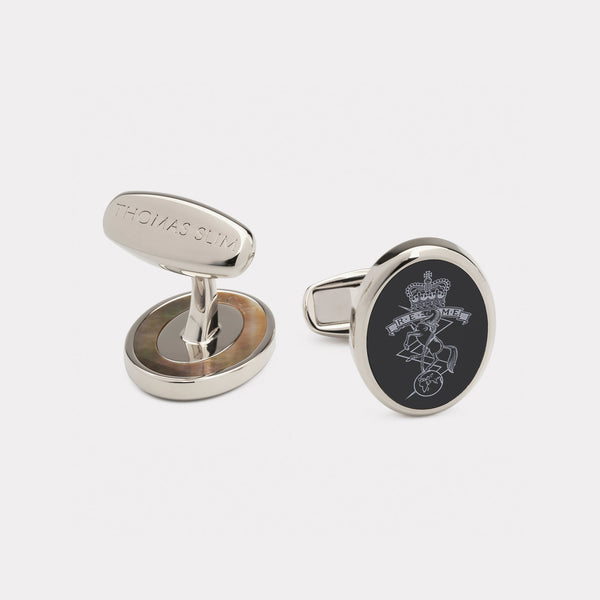 Royal, Electrical & Mechanical Engineers Cufflink - Palladium