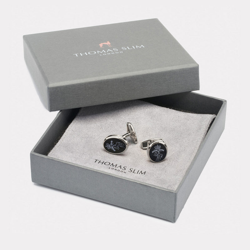 Royal, Electrical & Mechanical Engineers Cufflink - Palladium