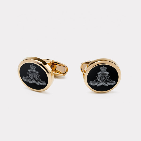 Royal Artillery Cufflinks - Gold