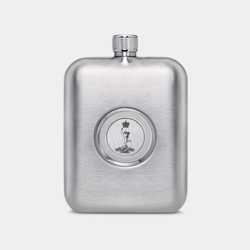 Royal Corps of Signals Hip Flask - Steel