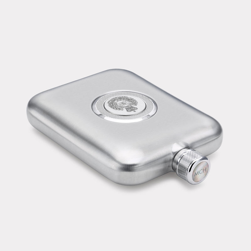 Royal Engineers Hip Flask - Steel