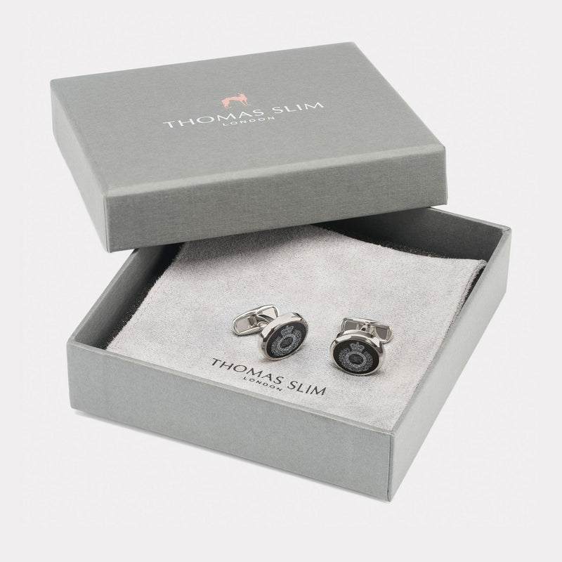Royal Engineers Cufflinks - Palladium