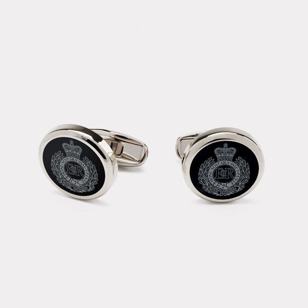 Royal Engineers Cufflinks - Palladium