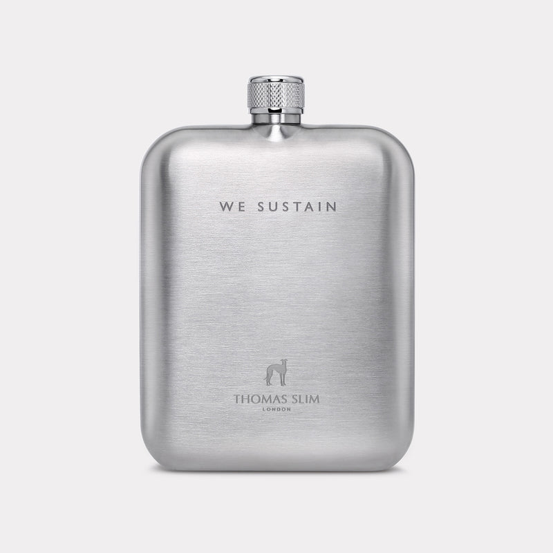 Royal Logistic Corps Hip Flask - Steel