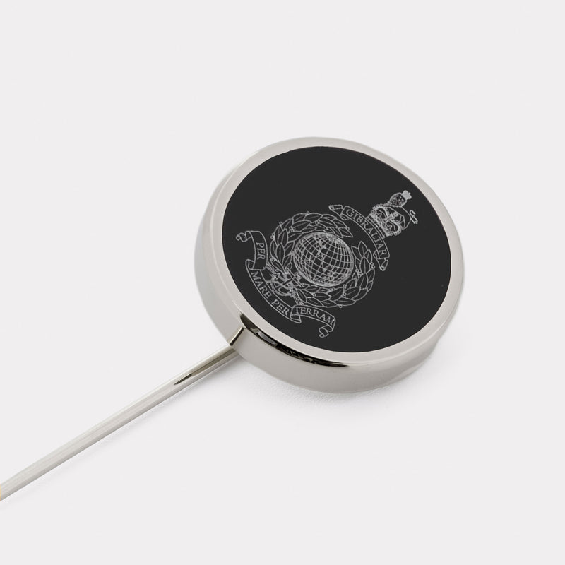 Royal Marines Lapel Pin - Palladium