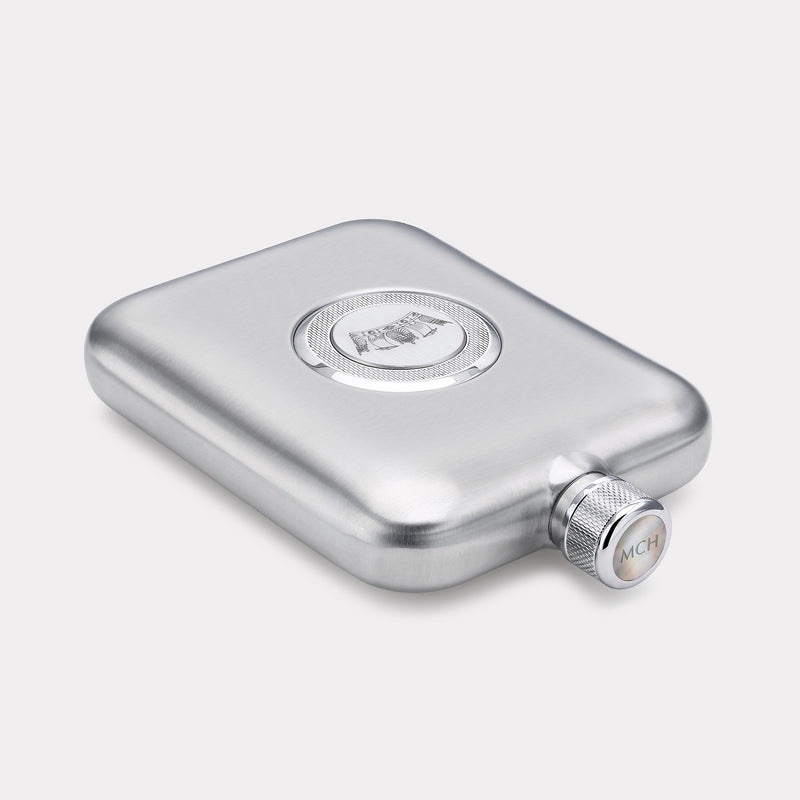 Royal Navy Hip Flask - Steel