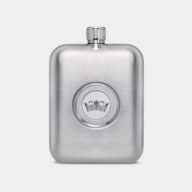 Royal Navy Hip Flask - Steel