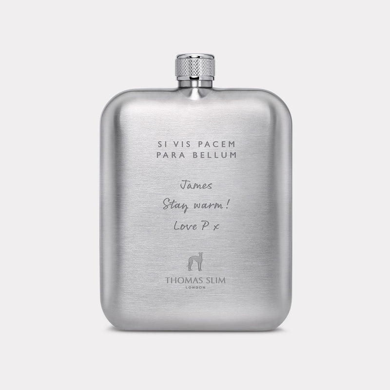 Royal Navy Hip Flask - Steel